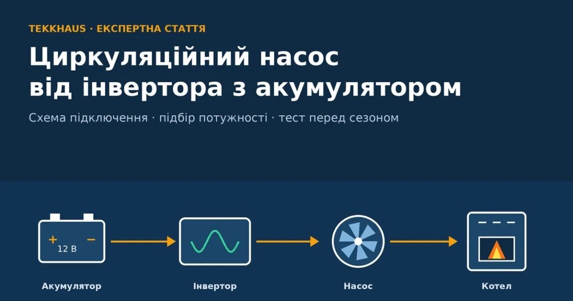 підключити циркуляційний насос